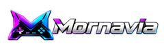 Mornavia neon gaming logo