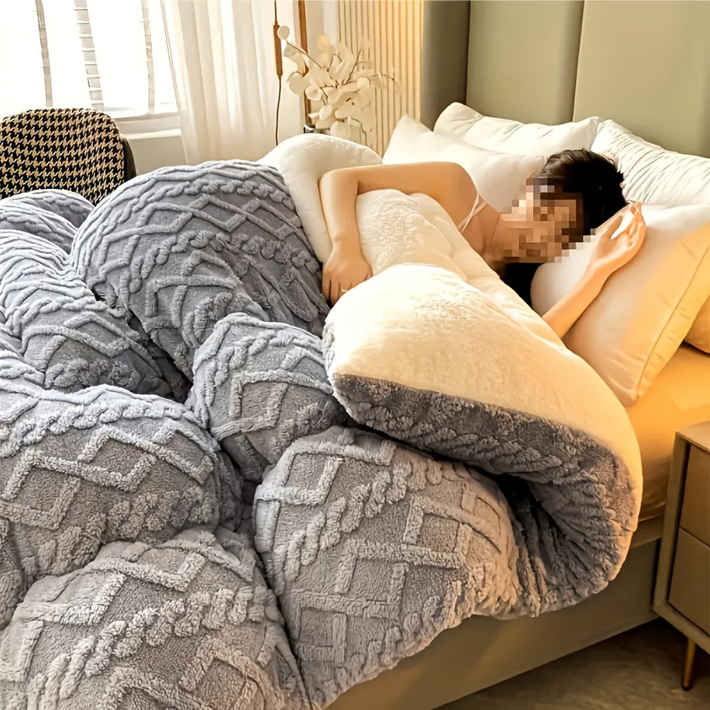 Luxurious Taffeta Comforter – Soft, Thick & Warm All-Season Bedding, Machine Washable Comforter for Bedroom, Guest Room & Hotel Use