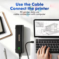 Portable A4 Thermal Printer – Inkless Wireless Printer for Home, Office & Travel