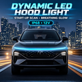 MORNAVIA dynamic LED hood light with start-up scan effect