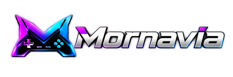Mornavia neon gaming logo