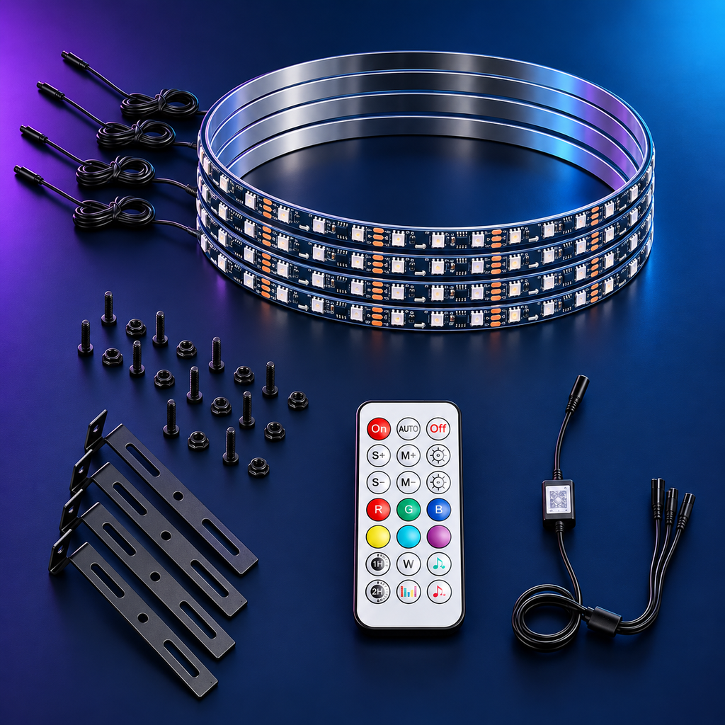 MORNAVIA RGB wheel and rim light kit